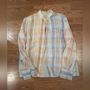 Zimmermann silk madras shirt sz 3